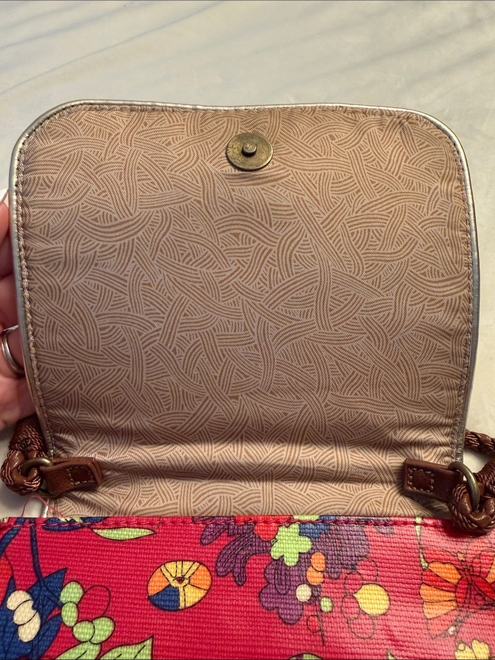 EUC! SakRoots Floral Print Multicolor Crossbody Bag/Multiway - Picture 11 of 16